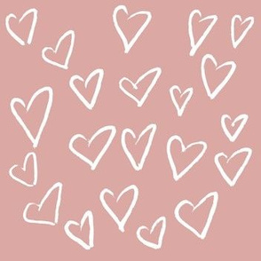 pink & white hearts 