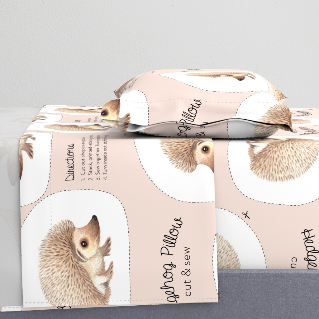 Hedgehog Pillow Cut & Sew