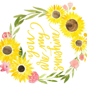 you are my sunshine wreath - yard - horizontal