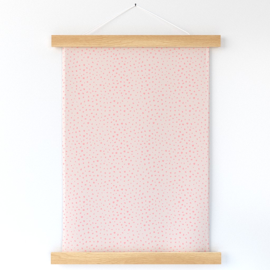 Little spots and speckles panther animal skin abstract minimal dots in soft peach pink gray SMALL