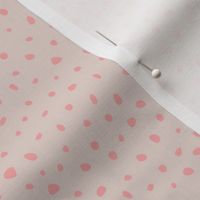 Little spots and speckles panther animal skin abstract minimal dots in soft peach pink gray SMALL