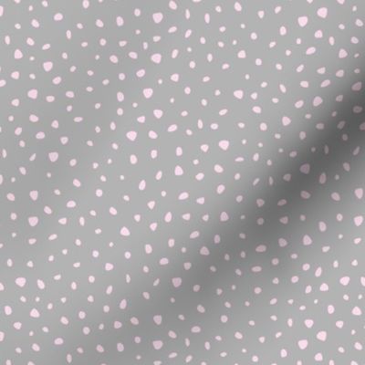 Little spots and speckles panther animal skin abstract minimal dots in soft pink gray SMALL