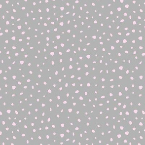 Little spots and speckles panther animal skin abstract minimal dots in soft pink gray SMALL