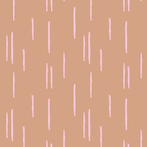 Minimal stripes boho grid strokes scandinavian abstract autumn latte cinnamon beige pink SMALL