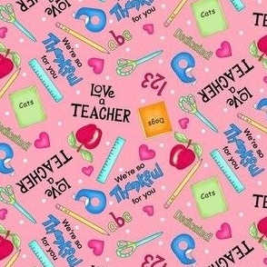 Love a Teacher Pink Small