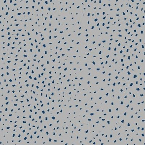 Little cheetah baby animal print minimal small speckles and spots abstract wild cat fur cool gray navy blue