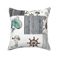 Patchwork pirate grey 6 inch square