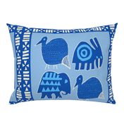 African Safari Animals  - Blue White - Design 9899940