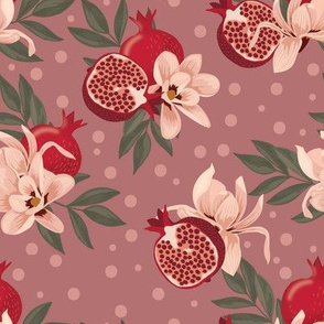 Pomegranet floral