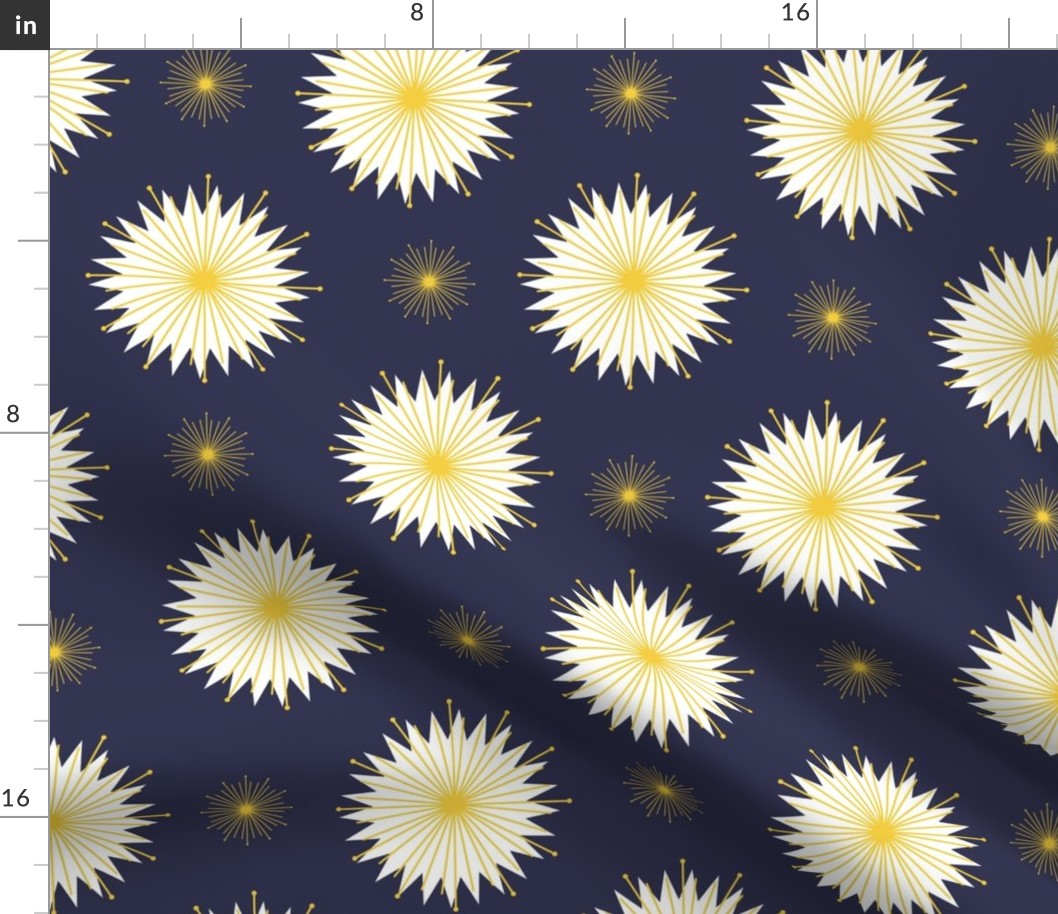 Dreamy Dandelions - Navy