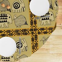 African Animals Wallpaper - Yellow