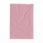 MINI Demon-Slaying Nezuko Asa-no-Ha Pattern Dashed Sashiko Lines on Pink