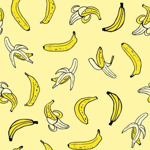 Bunch of bananas! Butter background