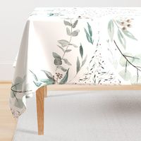 Perennial Grand Sateen // Eucalyptus play mat 