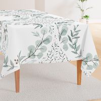 Perennial Grand Sateen // Eucalyptus play mat 