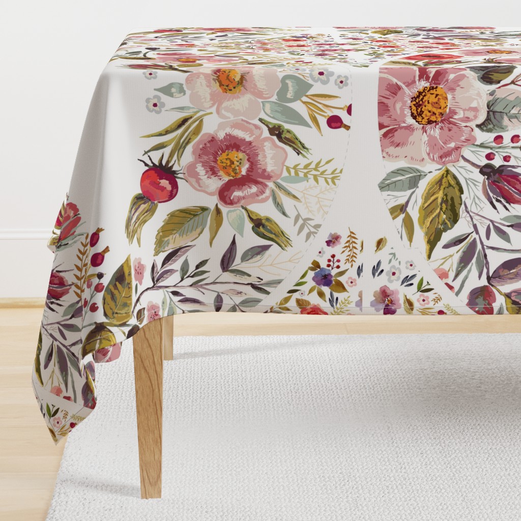 Perennial Grand Sateen // Wildflower play mat 