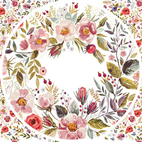 Perennial Grand Sateen // Wildflower play mat 