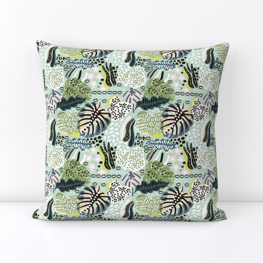 Jungle floral pattern