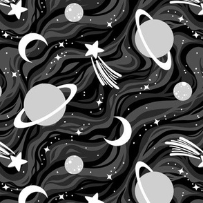 Cosmic Playground in Gray 1/2 Size