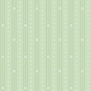 Light Green Summer Stripe: Mossy Green Stripe 