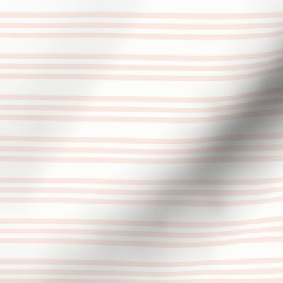 Copper Pink Bandy Stripe: Soft Shell Pink Horizontal Stripe