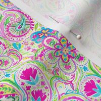 Paisley Watercolor brights small scale