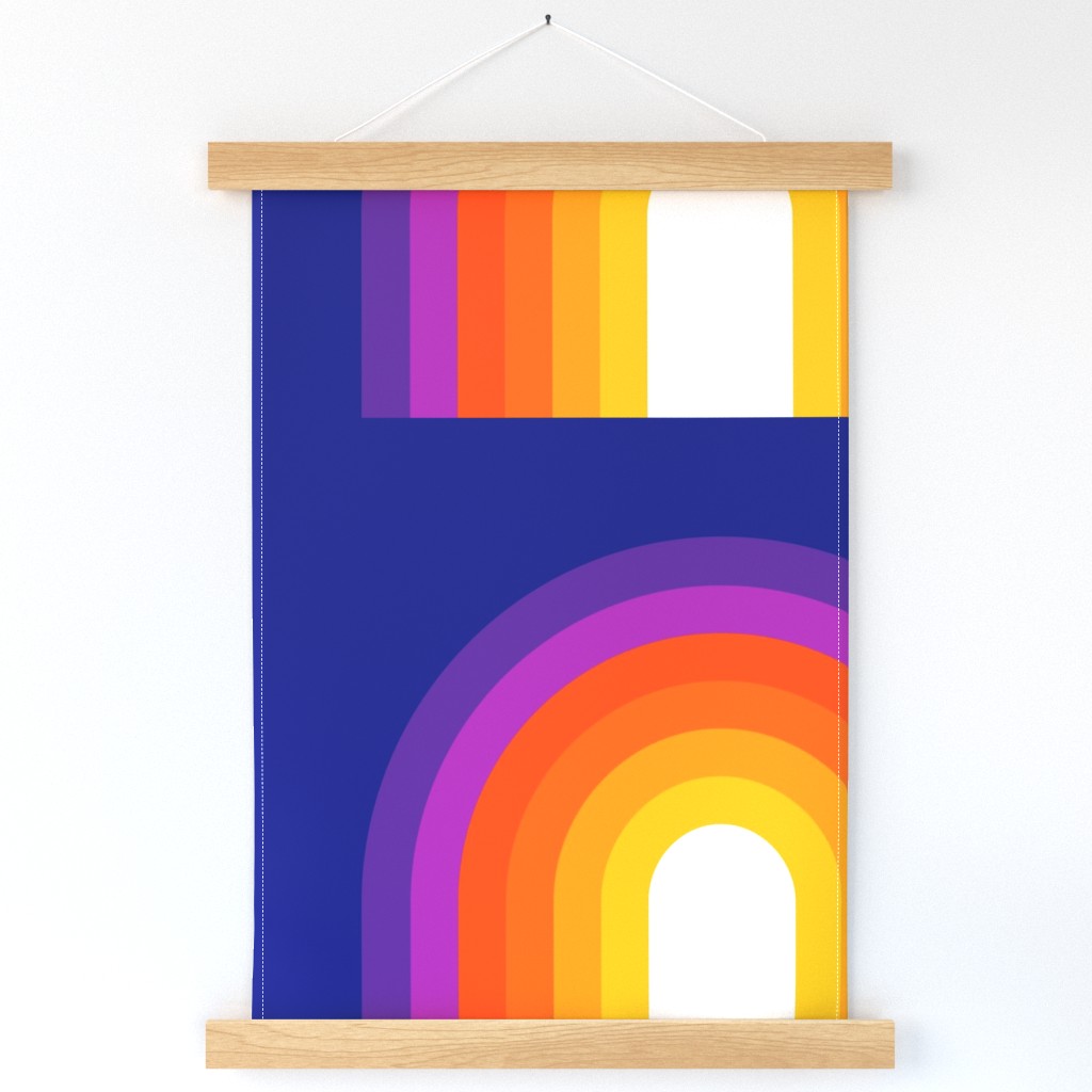 Blue Rainbow Wall Hanging