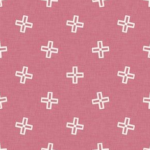 Tilty Plus Sign in Mauve Linen