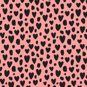 Leopard Hearts Pink