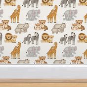 Safari Animals Baby Nursery Girl Boy Small Size 