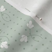 Carrie Floral Toss: Powdery Green Small Floral 