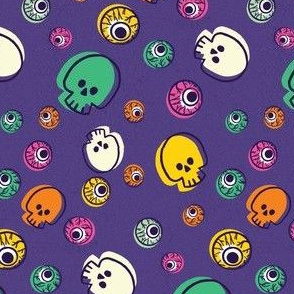 Spooky Cute Skulls n' Eyes