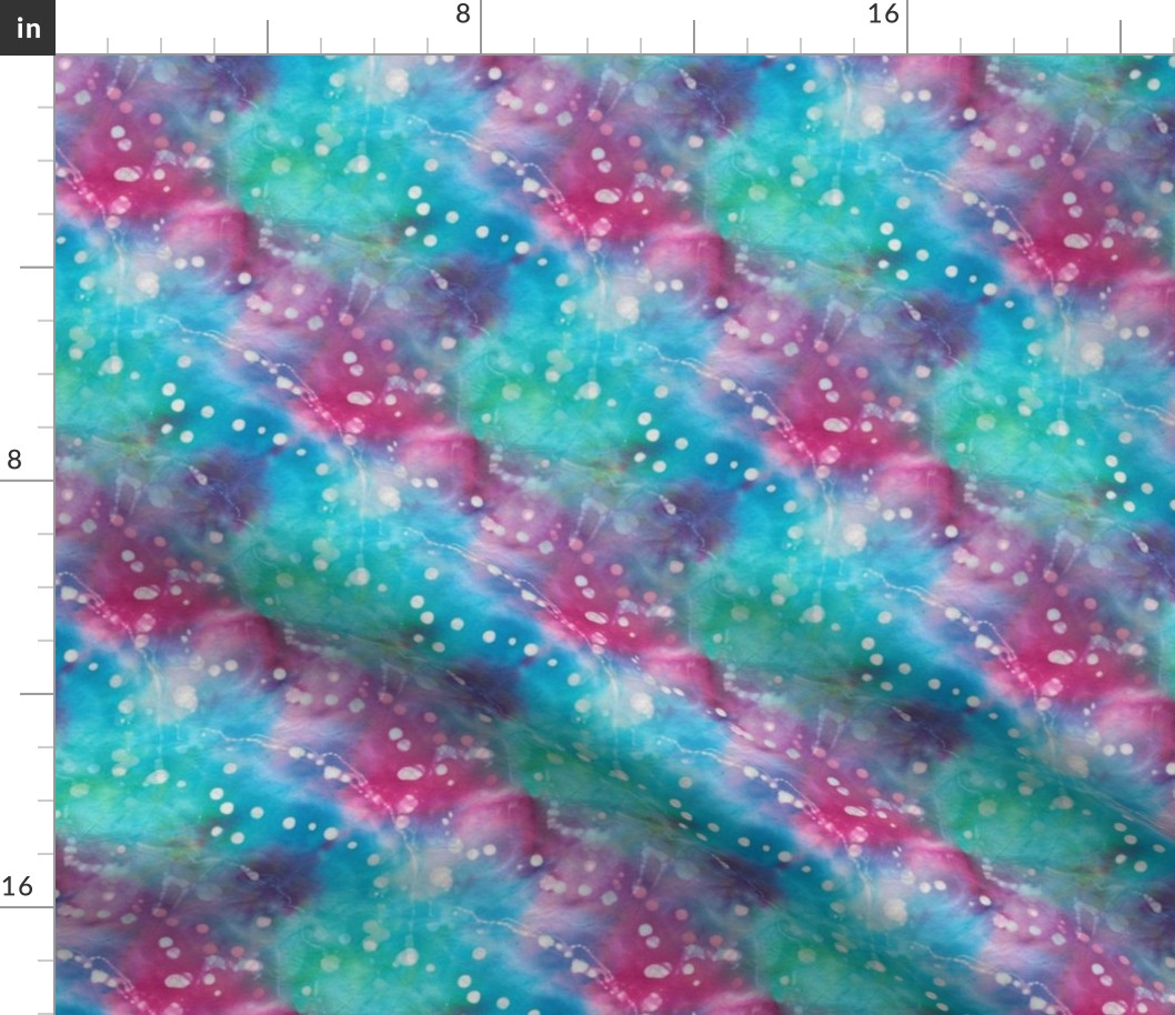 Pink and Blue Waves 1 by Shari Lynn's Stitches