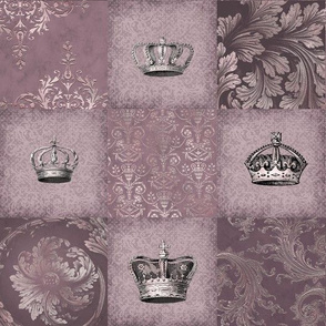 Royal Crown Vintage Pattern Rosegold