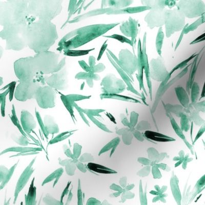 Mint royal garden - watercolor florals p268