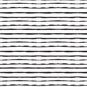 Black and white brushstroke stripes