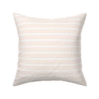 Peach Bandy Stripe: Blush Peach Horizontal Stripes