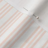 Peach Bandy Stripe: Blush Peach Horizontal Stripes