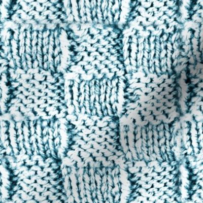 Knit and Purl Aqua Stitch  