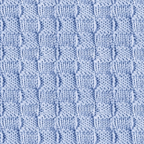 Knit and Purl Pale Blue Stitch 