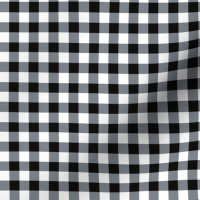 GINGHAM  (black white) LARGESCALE