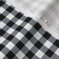 GINGHAM  (black white) LARGESCALE