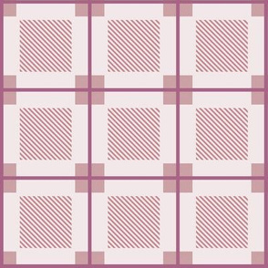 Tartan, Square, Pinkish Linen