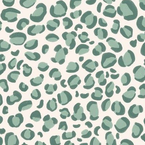 Safari Leopard in Sage green