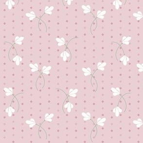 Carrie Floral Toss: Rose Pink Small Floral 