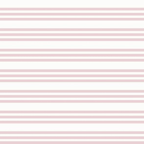 Powdery Pink Bandy Stripe: Rose Pink Horizontal Stripe