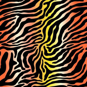 Zebra - tiger orange, yellow