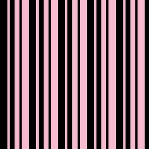 Black Pink Vertical Stripes