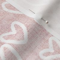 Pastel Hearts // Blush Washed Linen