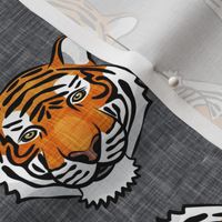 tigers - tossed on grey - LAD20